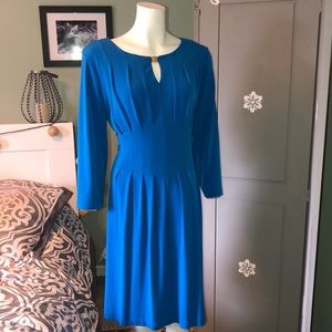 Tahari ALS Blue long sleeve dress size 14